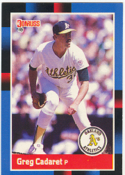 1988 Donruss Baseball Cards    528     Greg Cadaret